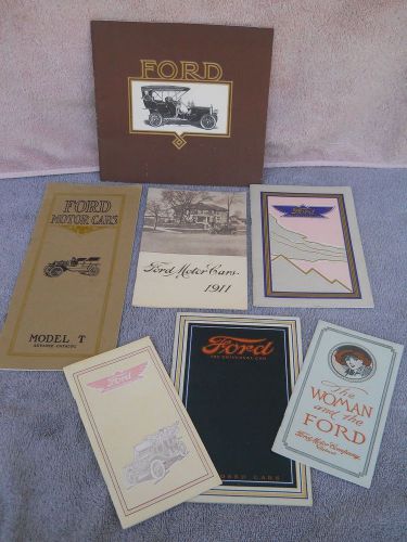 Set of model t ford reprint catalogues - 1906 to 1913