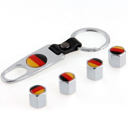 Buy 4pcs German Germany Flag Tire Wheel Rim Valve Air Cap Dust Cover