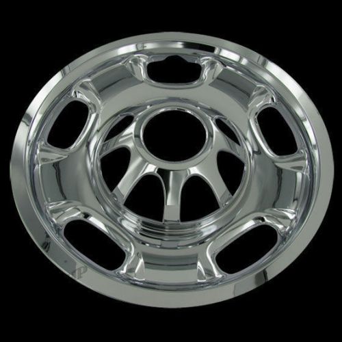 For gmc 2500 3500 silverado 17&#034; chrome 8 lug wheel skins hub caps covers set
