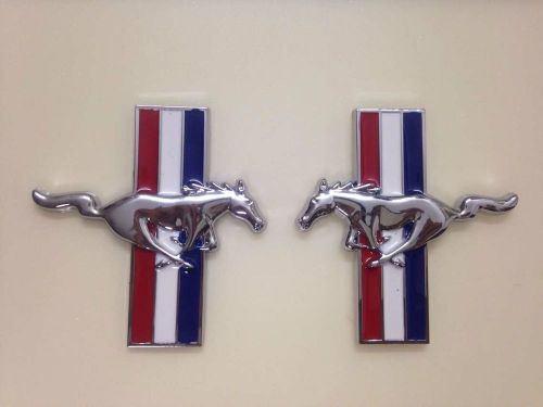 Horse emblem badge 3d metal chome decal logo for ford mustang gt500 shelby gt