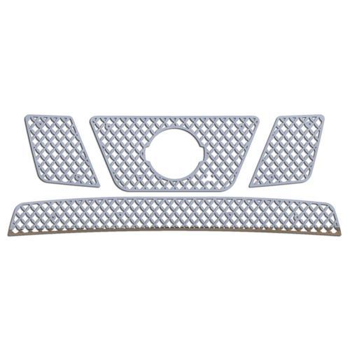 Nissan frontier 05-08 stainless diamond mesh front metal grille trim cover