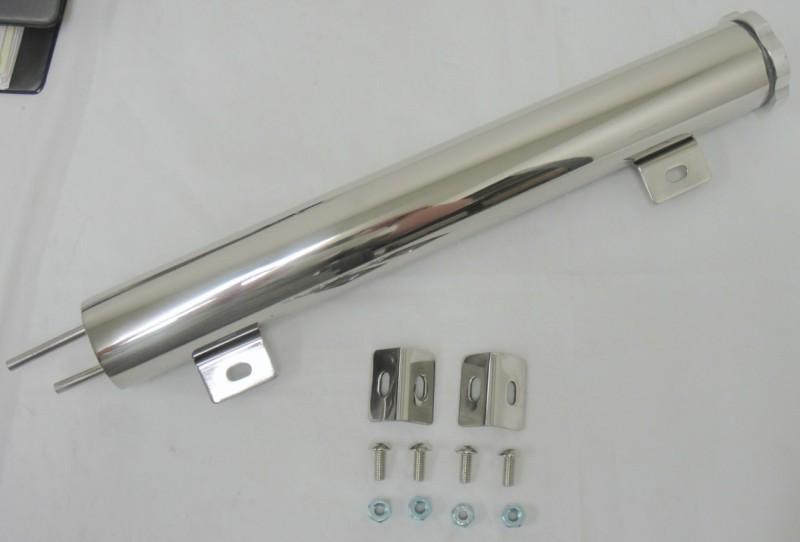 1 day super sale 2x15" inch stainless radiator overflow tank street rod 26 oz *
