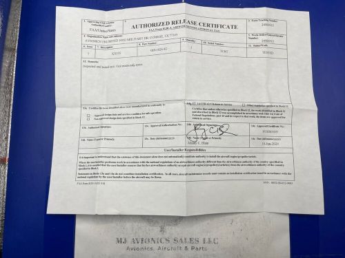 BENDIX/KING KX 155 P/N 069-1024-42 14VDC WITH GLIDE/SLOPE WITH FAA FORM 8130-3, US $2,695.00, image 4