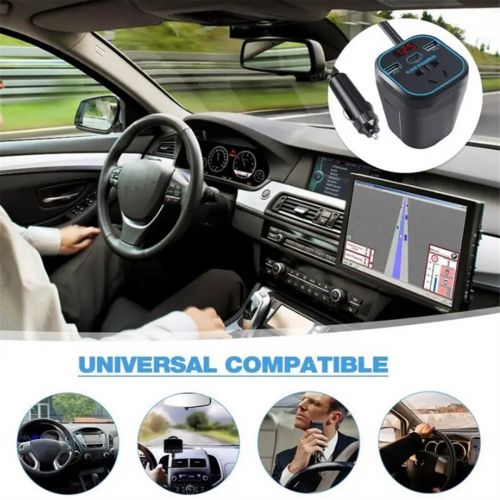 1 Piece Car Inverter Inverter Black ABS Car Adapter Plug Socket B9T22193, AU $17.02, image 3