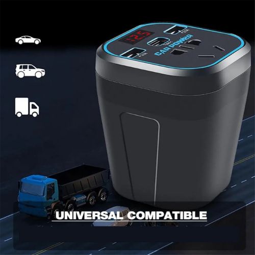 1 Piece Car Inverter Inverter Black ABS Car Adapter Plug Socket B9T22193, AU $17.02, image 6