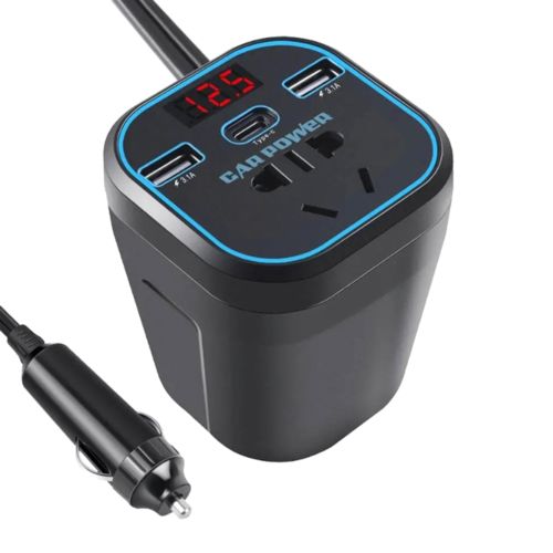 1 Piece Car Inverter Inverter Black ABS Car Adapter Plug Socket B9T22193, AU $17.02, image 11