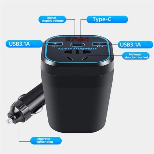 1 Piece Car Inverter Inverter Black ABS Car Adapter Plug Socket B9T22193, AU $17.02, image 13