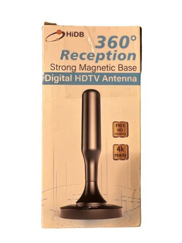 Tv antenna, digital hd portable antenna indoor, 360° reception magnetic base new