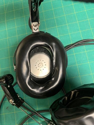 David clark h10-30 pilot headset aviation headphones dual plug tested