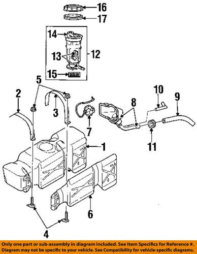 Dodge oem 52102596aa fuel tank filler neck