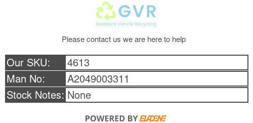 Mercedes-benz c class coupe c204 sat nav  a2049003311