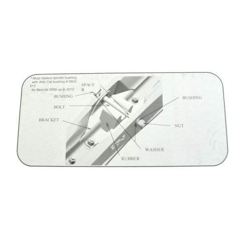 Exo-s all-terrain skis mount kit 6" carbides for arctic cat many 2009-17 bearcat