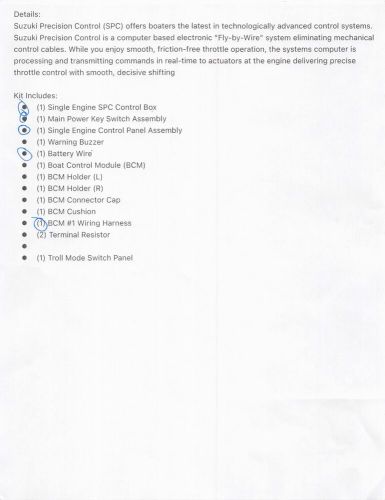 Suzuki Digital Binnacle control kit 67000-98JE8, US $999.00, image 11