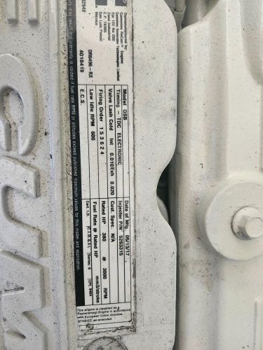 Cummins Marine Electronic RECON QSB380 Marine Diesels (pair), US $15,500.00, image 4