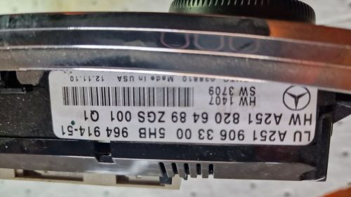 2008 MERCEDES ML W164 HEATER CONTROL PANEl, US $, image 3