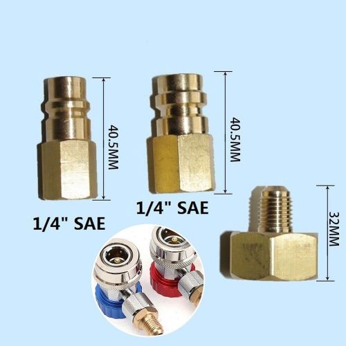 High Quality For R134A Adapter Set for W21 8 to 1/4'' SAE LP and Connection, US $21.17, image 23