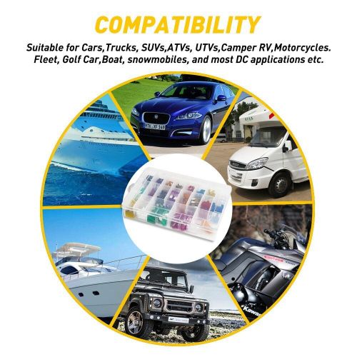 220pcs Blade Fuse Assortment Auto Car Truck Motorcycle FUSES Kit ATC ATO ATM Hot, US $12.99, image 5