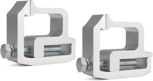 Tiardey 4pcs truck cap mounting clamps for truck bed rack and truck canopy brac