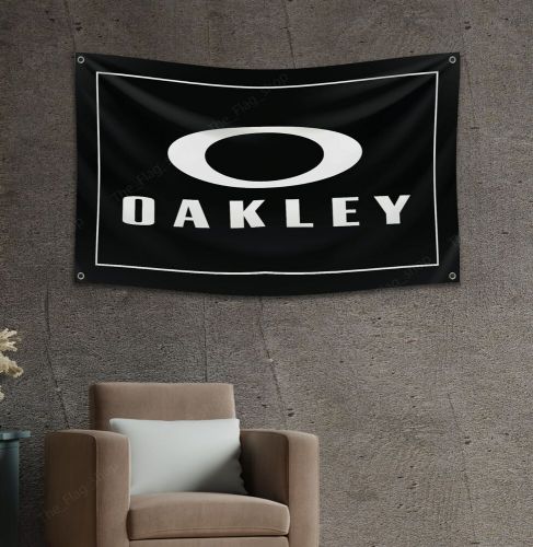 Oakley Flag Banner 3x5 ft Sunglasses Promotional Man Cave Wall Decor Garage Sign, US $14.95, image 2
