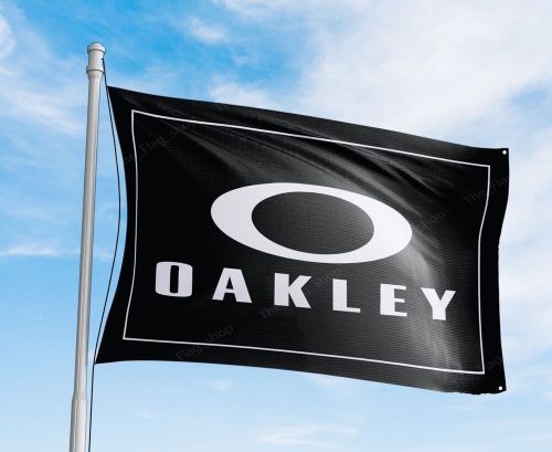 Oakley Flag Banner 3x5 ft Sunglasses Promotional Man Cave Wall Decor Garage Sign, US $14.95, image 3