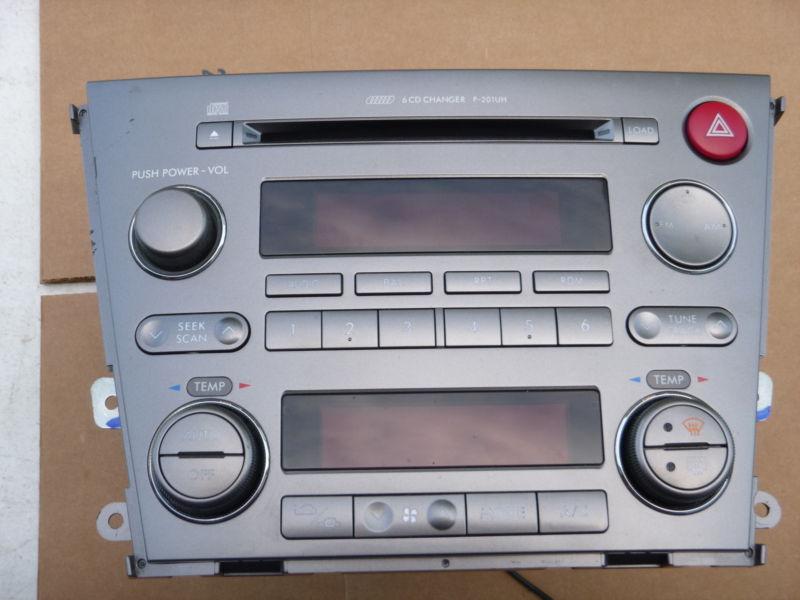 2005 - 2006 SUBARU LEGACY RADIO 6 DISC CHANGER AUTO CLIMATE CONTROL  OEM, US $150.00, image 1
