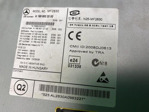 MERCEDES SPRINTER Radio/CD/Stereo (906) A1699002000, US $, image 3