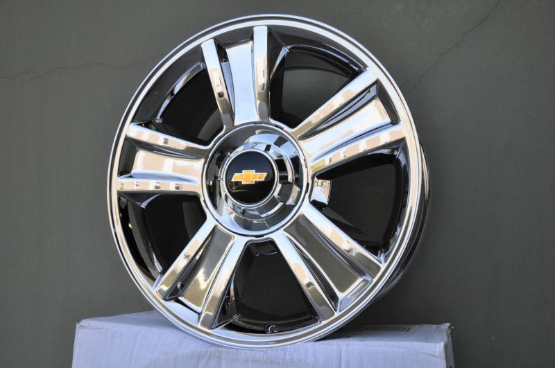 20" ltz chevrolet gmc wheels chrome pvd yukon tahoe sierra silverado rims 