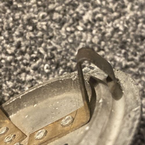 VINTAGE Porsche Stuttgart Full Metal Center Cap Logo Black w/ Ring Clip 3” OEM, US $33.33, image 5