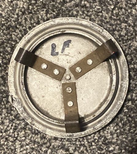 VINTAGE Porsche Stuttgart Full Metal Center Cap Logo Black w/ Ring Clip 3” OEM, US $33.33, image 7