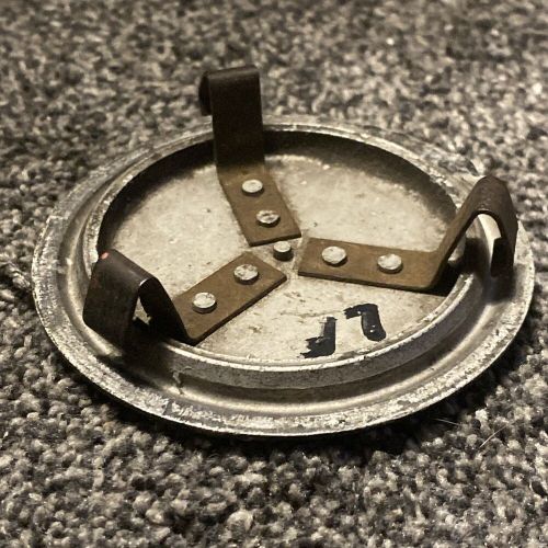 VINTAGE Porsche Stuttgart Full Metal Center Cap Logo Black w/ Ring Clip 3” OEM, US $33.33, image 9