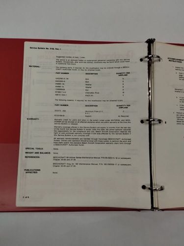 Beech Mandatory & Optional Service Bulletins-Original, US $14.95, image 2