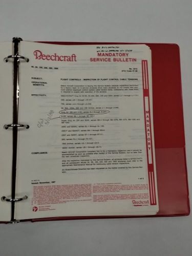 Beech Mandatory & Optional Service Bulletins-Original, US $14.95, image 8
