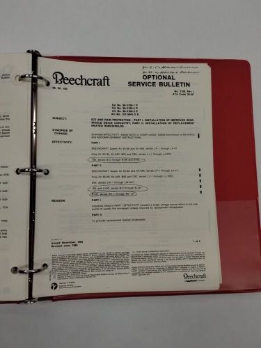 Beech Mandatory & Optional Service Bulletins-Original, US $14.95, image 16
