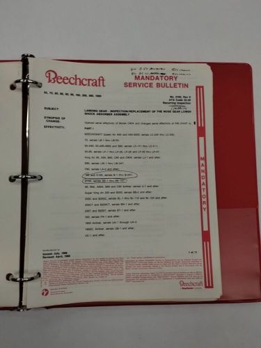 Beech Mandatory & Optional Service Bulletins-Original, US $14.95, image 21