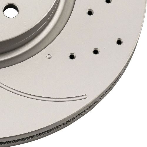 Front Drilled & Slotted Disc Brake Rotors 34349 For Volvo C70 S40 V50 2006-2013, US $86.69, image 2