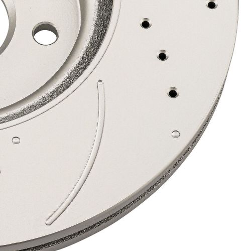 Front Drilled & Slotted Disc Brake Rotors 34349 For Volvo C70 S40 V50 2006-2013, US $86.69, image 3
