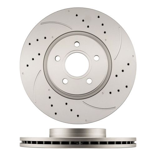 Front Drilled & Slotted Disc Brake Rotors 34349 For Volvo C70 S40 V50 2006-2013, US $86.69, image 7