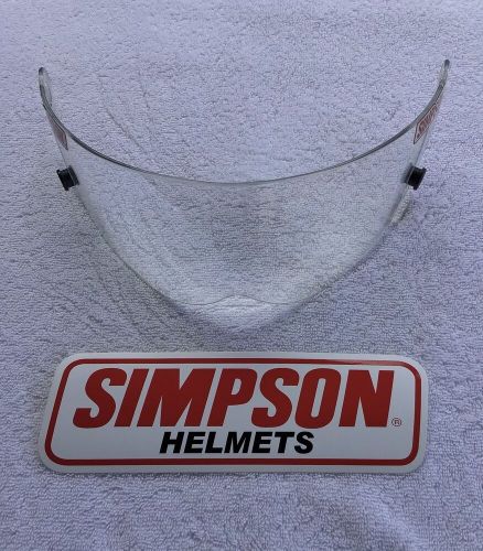 Simpson Racing helmet shield for BANDIT Super Carbon Drag 89400A clear, US $10.00, image 2