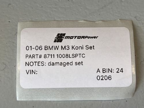 2001-2006 BMW M3 E46 TCKR Kline Racing Single Adjustable Coilover Kit "Broken"!!, US $599.00, image 21