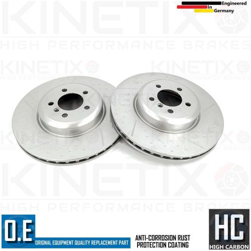 FOR BMW 325d M SPORT F30 DIMPLED GROOVED FRONT REAR BRAKE DISCS 370mm 345mm, US $, image 2