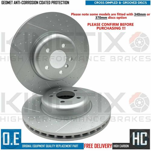 FOR BMW 325d M SPORT F30 DIMPLED GROOVED FRONT REAR BRAKE DISCS 370mm 345mm, US $, image 5