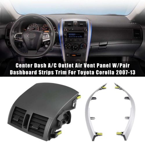 Center Dash A/C Outlet Air Vent Panel w/ Strip Trim For Toyota Corolla 2007-2013, US $78.99, image 19