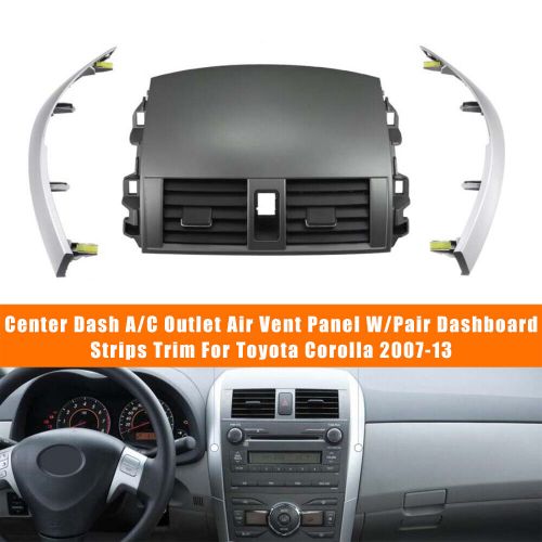 Center Dash A/C Outlet Air Vent Panel w/ Strip Trim For Toyota Corolla 2007-2013, US $78.99, image 22