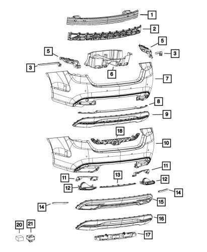 Genuine Mopar Tailpipe Exhaust Tip Left 68304283AA, US $317.50, image 4