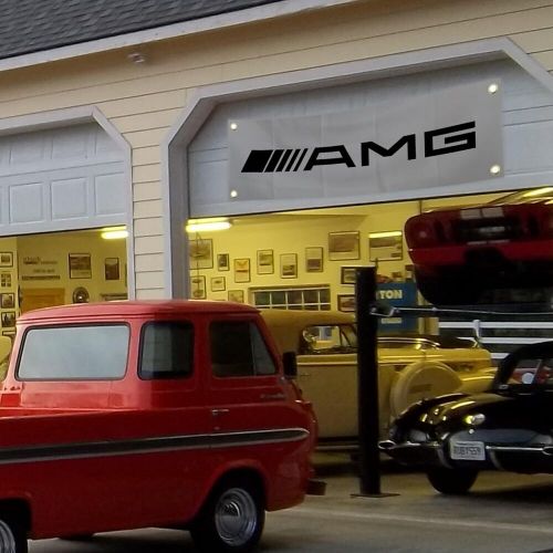 AMG Flag Banner 1.5x5 ft Racing Motorsports 100D Polyester Indoor Outdoor Decor, US $19.95, image 2