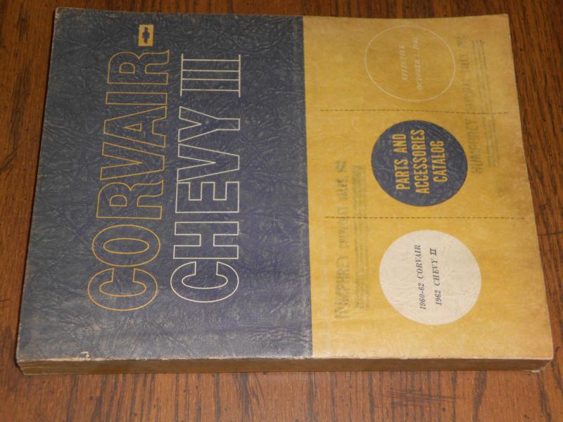 Buy 19601962 CHEVROLET CORVAIR / CHEVY II PARTS CATALOG 61/ ORIGINAL