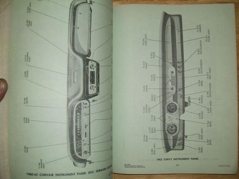Buy 19601962 CHEVROLET CORVAIR / CHEVY II PARTS CATALOG 61/ ORIGINAL