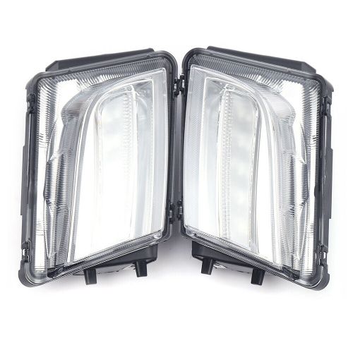 Led fog lights bumper daytime running lamps for cadillac ats 2013 2014 2015 2016