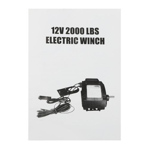 Portable Electric Winch 2000LB Remote Towing Hitch Truck Trailer Boat 300W 12V, US $90.01, image 2