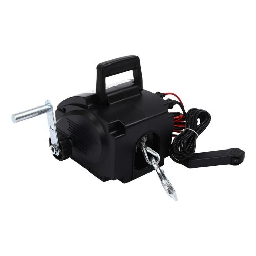 Portable Electric Winch 2000LB Remote Towing Hitch Truck Trailer Boat 300W 12V, US $90.01, image 8